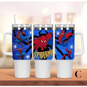 Disney MARVEL Spider men 40 oz Tumbler 40oz Water bottle Mug with straw Birthday